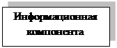 Подпись: Информационная компонента