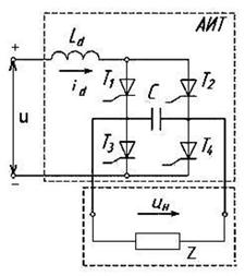Автономный инвертор тока схема