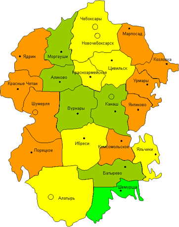 Карта села яльчики чувашской республики