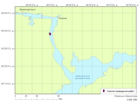 Карта рельефа дна сурского водохранилища