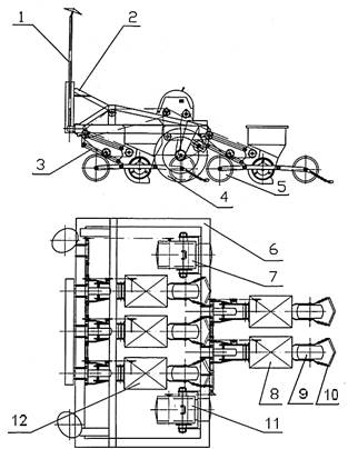 Схема сеялки сст 12в