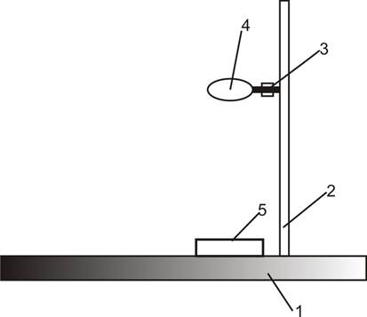 Сделайте схематический рисунок экспериментальной установки для наблюдения изображения лампы