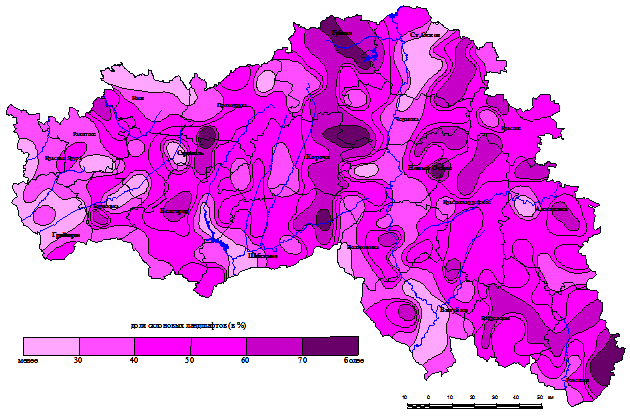 Климатическая карта белгородской области