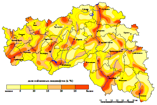 Карта высот белгорода