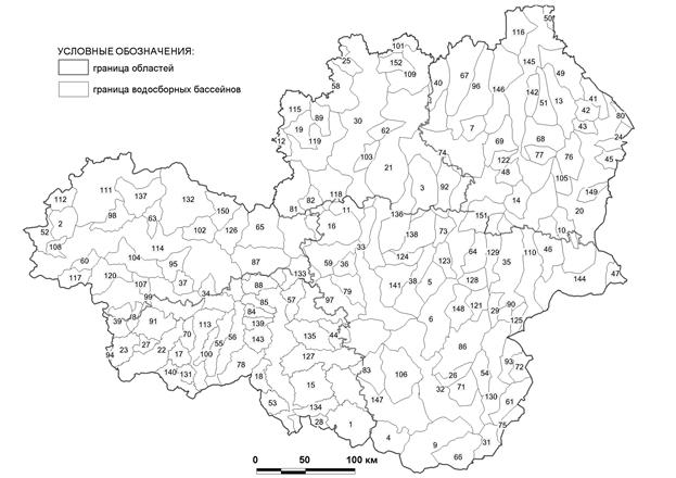 Центрально черноземный район контурная карта