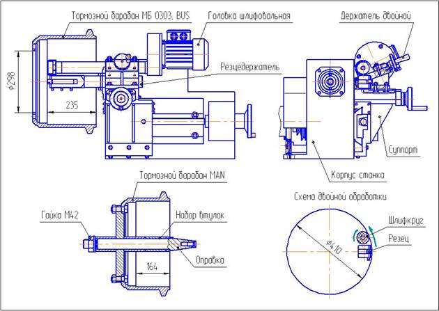 Станок для проточки тормозных дисков своими руками чертежи с размерами