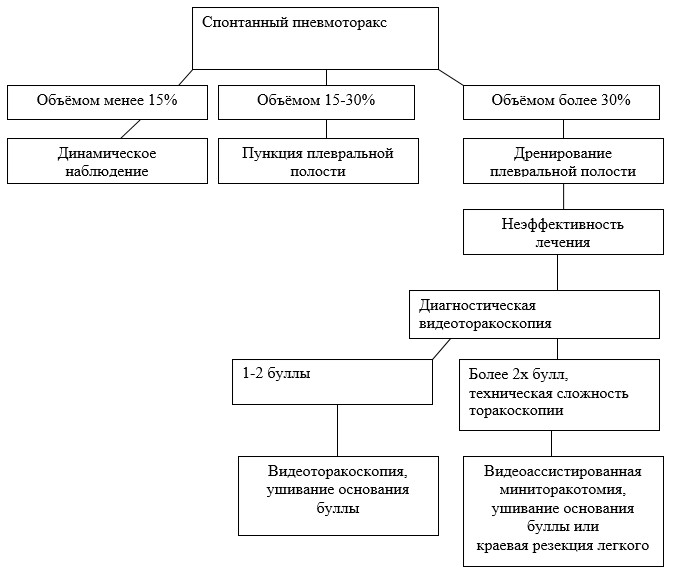 Спонтанный пневмоторакс карта вызова