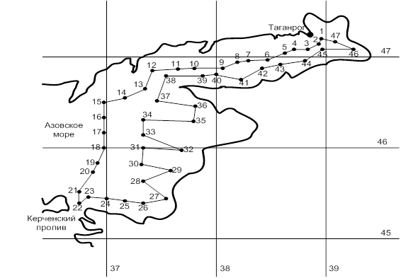 Карта волнения азовского моря