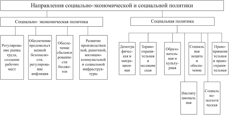 Основные направления социальной политики российского государства проект