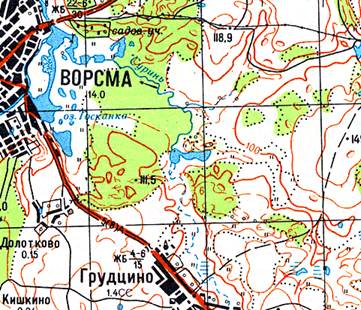 Карта ворсмы нижегородской области