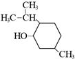 2-изопропил-5-метилциклогексиловый спирт, 5-метил-2-(метилэтил)циклогексанол структурная формула